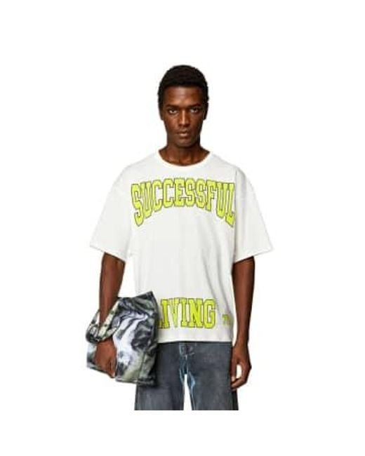DIESEL Yellow Boxt N9 Successful Living Collage T for men
