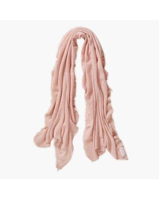 PUR SCHOEN Pink Hand Felted Cashmere Soft Scarf