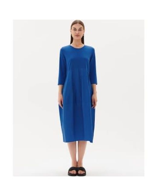 New Arrivals Blue Tirelli Ovoid Combo Dress