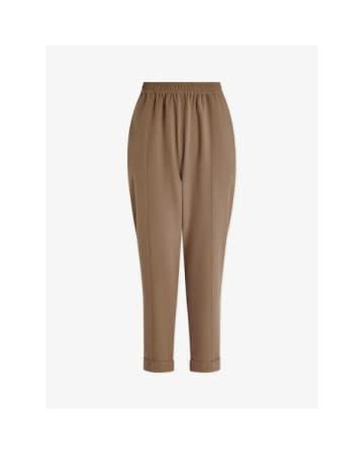 Taupe Stone Oakland Taper Trousers di Varley in Brown