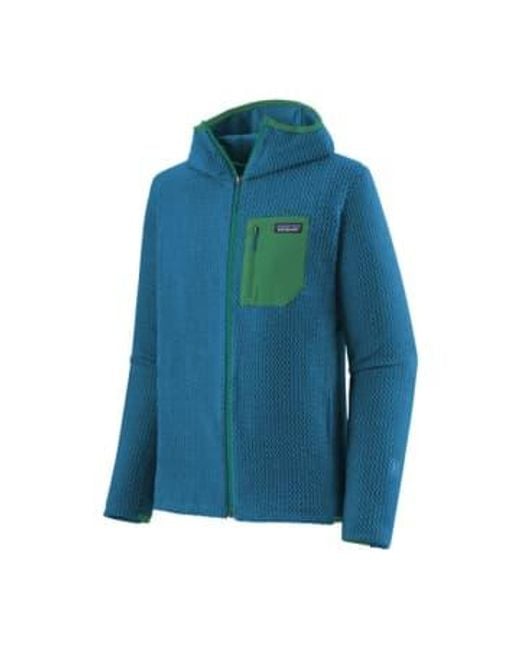 R1 air full-zip hoody men's jersey shirt Patagonia pour homme en coloris Blue