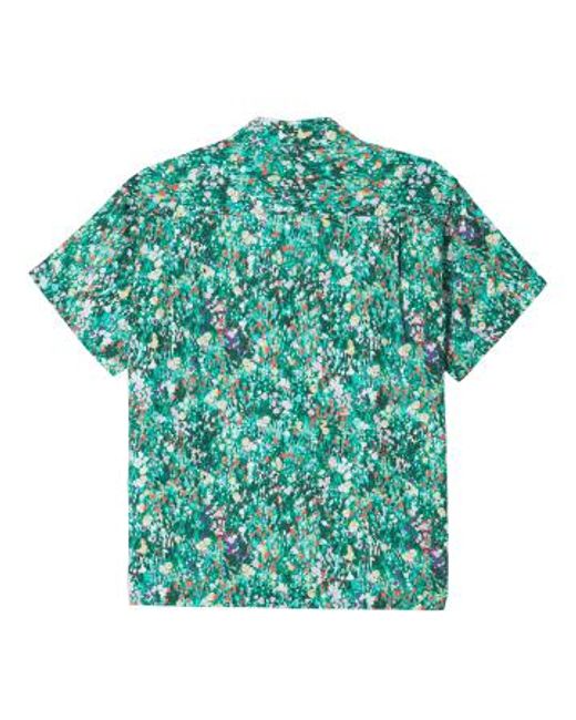 Obey Green The Garden Woven Short-sleeved Shirt for men