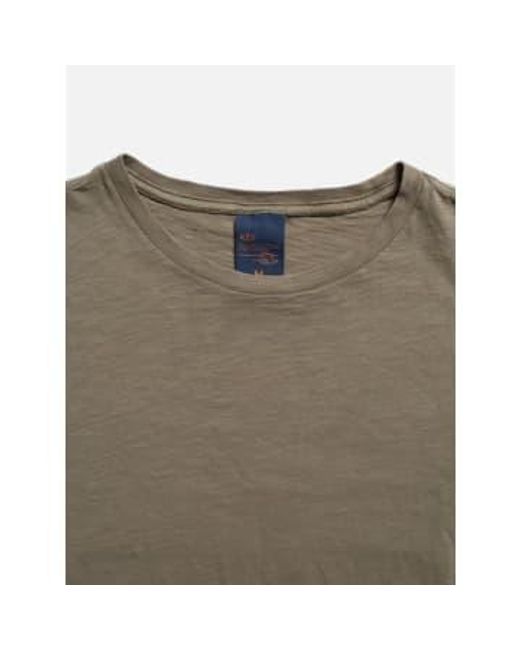 Nudie Jeans Gray T-shirt Roffe G45/pale S / Vert for men