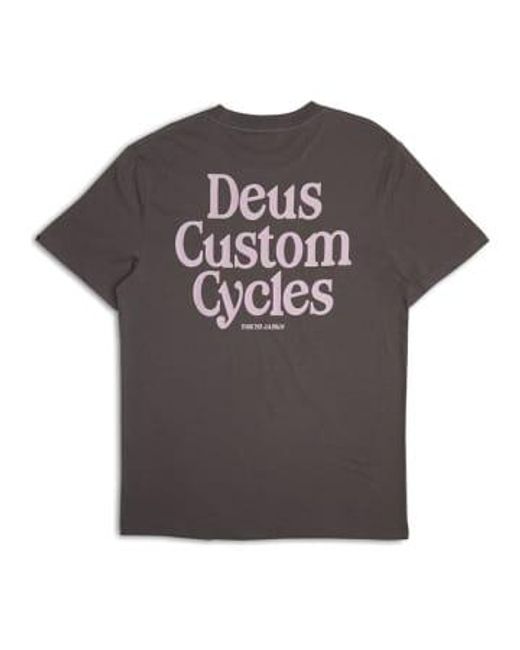 Deus Ex Machina Gray Metro Short-sleeved T-shirt for men