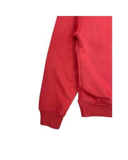 Fresh Red Mike Cotton Polo Sweatshirt