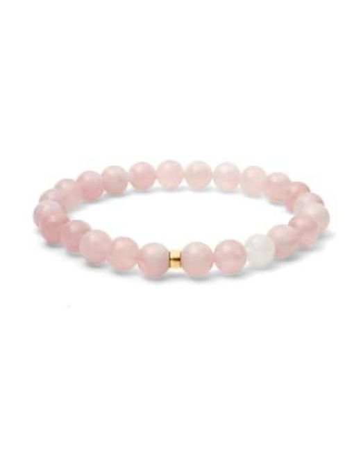 Renné Jewellery Pink Quartz Bracelet S/m