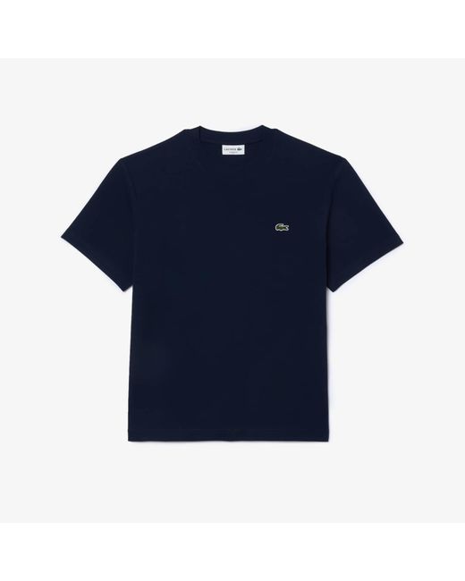 Lacoste Cotton jersey classic fit t -shirt in Blue für Herren