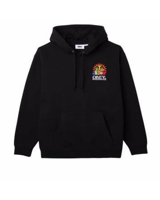 Obey Black Our Labor Hoody for men