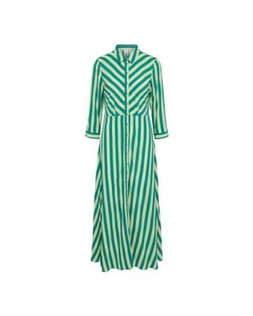 Y.A.S Green | Savanna Long Shirt Dress Quiet / Jelly Bean Xs