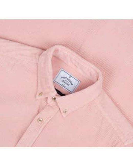 Portuguese Flannel Pink Lobo Old Corduroy Shirt S for men