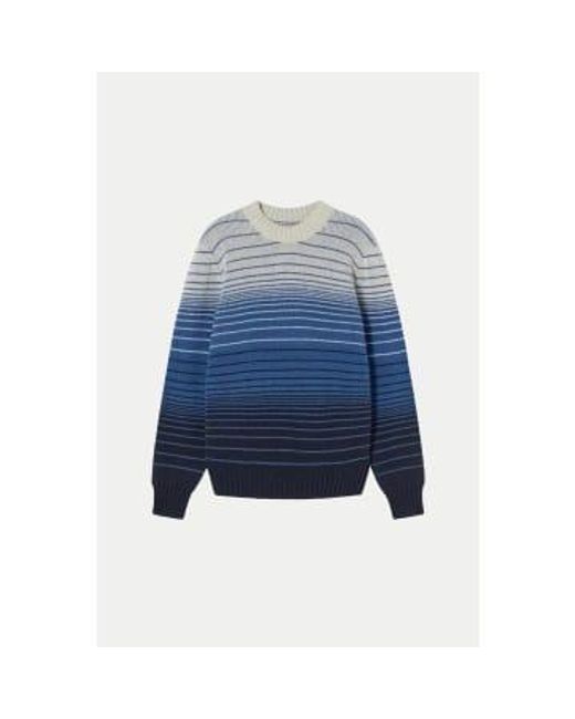 Thinking Mu Blue Guiu Wool Sweater for men