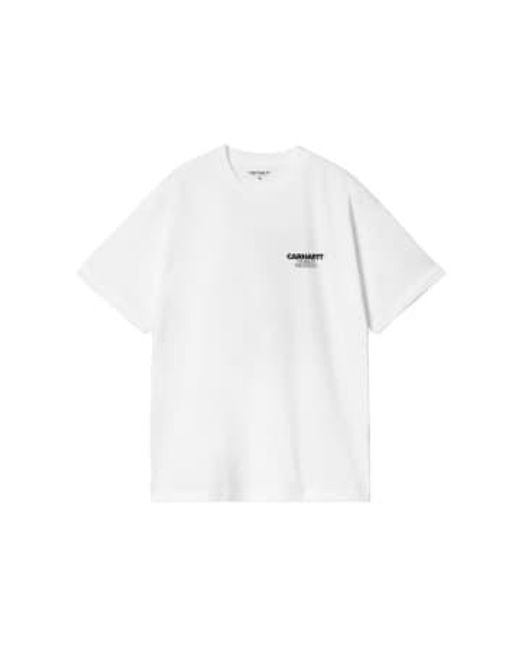 Camiseta Ss Ducks Blanco di Carhartt in White da Uomo