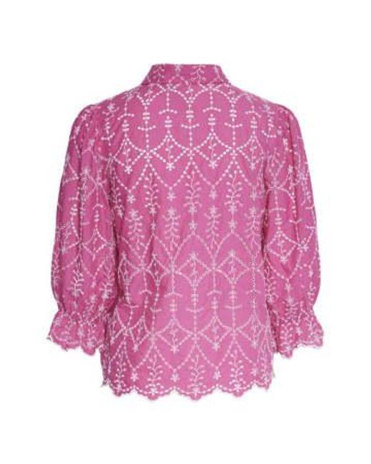 Y.A.S Pink Malura Shirt Raspberry