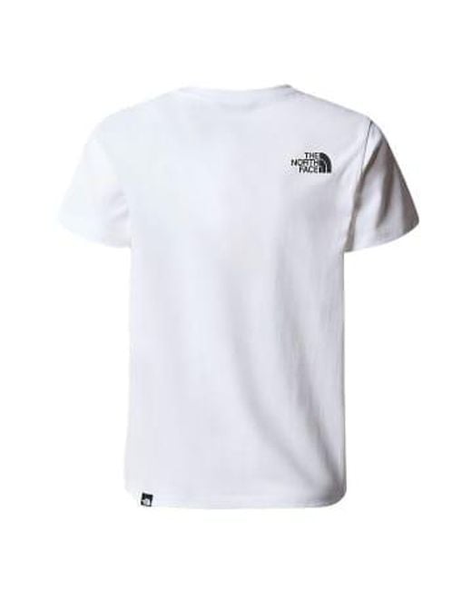 The North Face White T-shirt Easy Bambino /asphalt Grey Buldering L for men