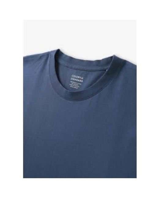 COLORFUL STANDARD Herren klassisches bio-t-shirt in benzinblau in Blue für Herren