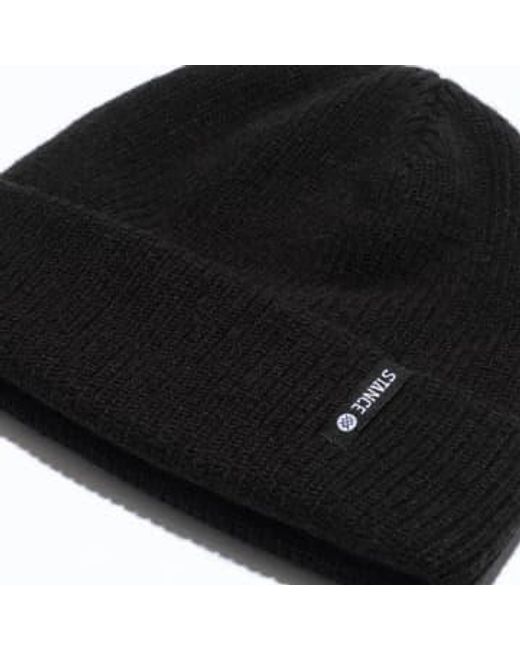 Stance Black Icon 2 Beanie One Size for men