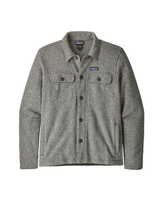 Patagonia Gray Better Sweater® Fleece Shirt Jacket Stonewash for men