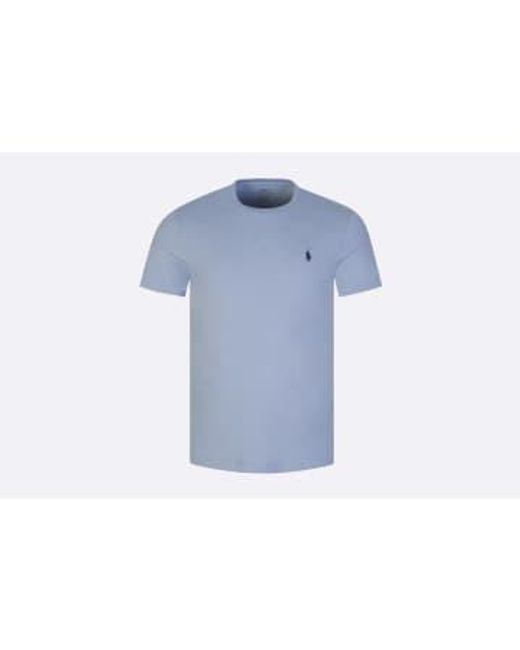 Polo Ralph Lauren Blue Custom Slim Fit Jersey Crewneck T-shirt L / for men