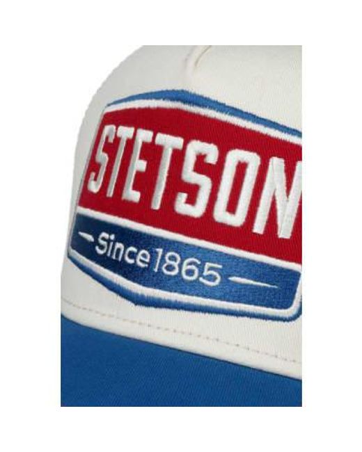 Stetson Blue Highway Trucker Cap /white/red One Size for men