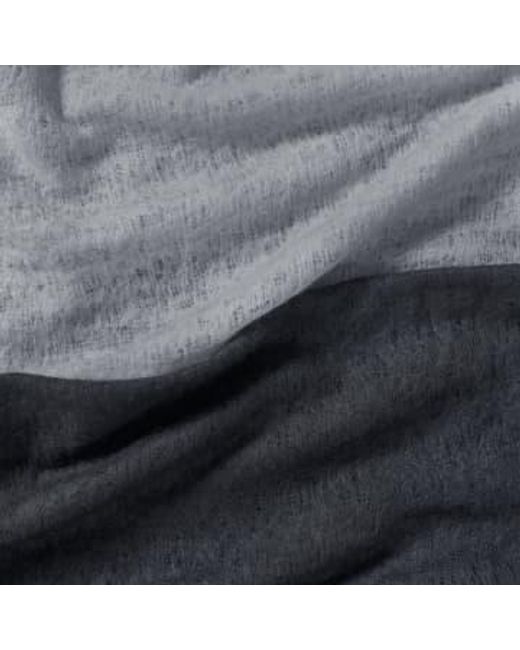 Ombre antracita gris a mano fieltada bufanda suave PUR SCHOEN de color Blue