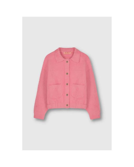 Rino And Pelle Pink Bubbly Boxy Jacket Flamingo