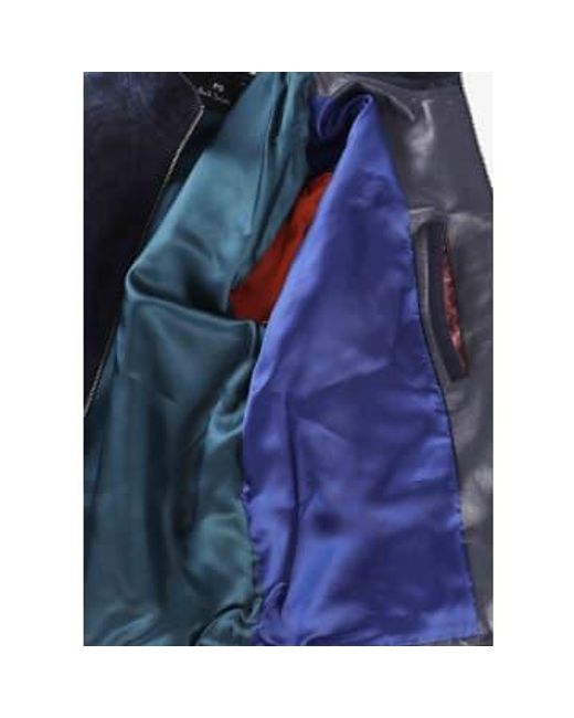 Paul Smith Blue S Suede Bomber Jacket for men
