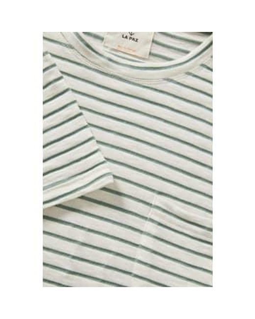 La Paz Green Bay Stripes Guerreiro Pocket T-shirt / S for men