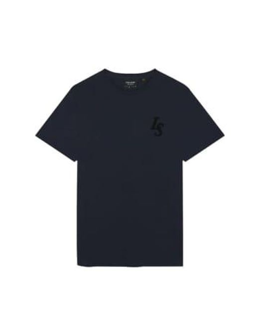 Lyle & Scott Blue Ts2017v Club Emblem T Shirt for men