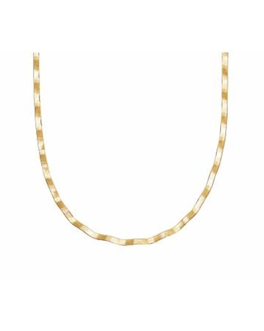 Daisy London Metallic Plated Wavy Snake Necklace