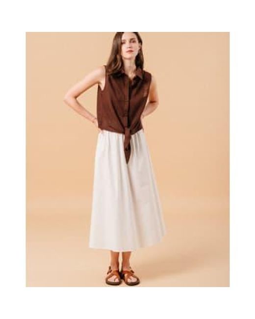Grace And Mila Or Mike Blouse Chocolate di Grace & Mila in Brown