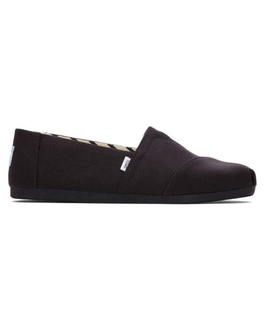 TOMS S Recycled Canvas Black On Black for men