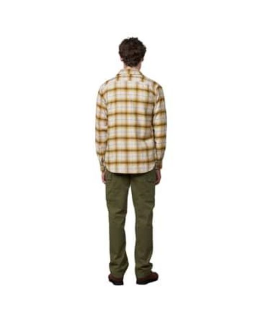Hartford Metallic Paul Check Flannel Shirt Saffron / Saffron/ Xl for men