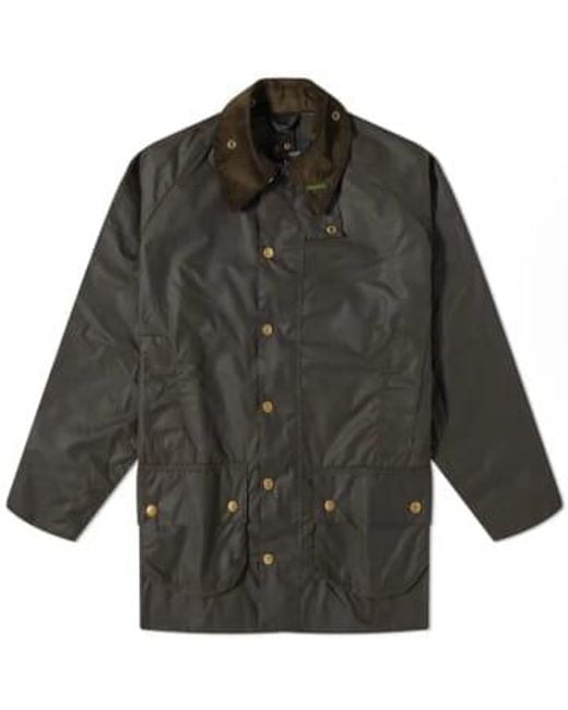 Barbour Gray 40th Anniversary Beaufort Wax Jacket Olive 36
