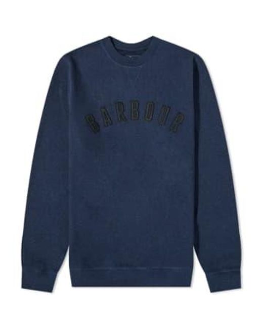 Debson Logo Sweatshirt Navy Marl di Barbour in Blue da Uomo