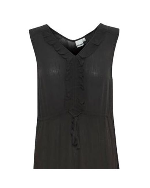 Ichi Black Marrakech Dress Xs