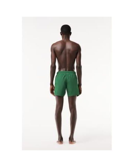 Lacoste Green Lightweight Swim Shorts for men