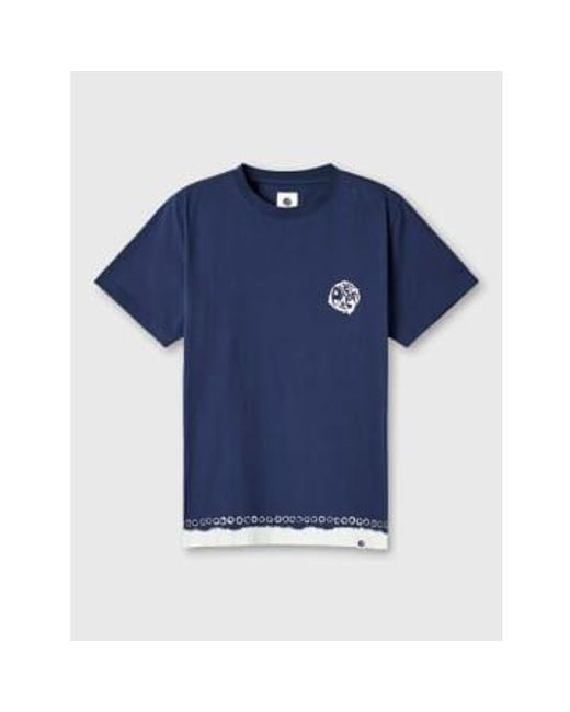 Pretty Green Blue Anaheim Tye Dye Logo T-shirt for men