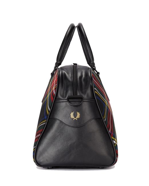 Fred Perry Tartan Grip Bag Black Tartan for Men Lyst