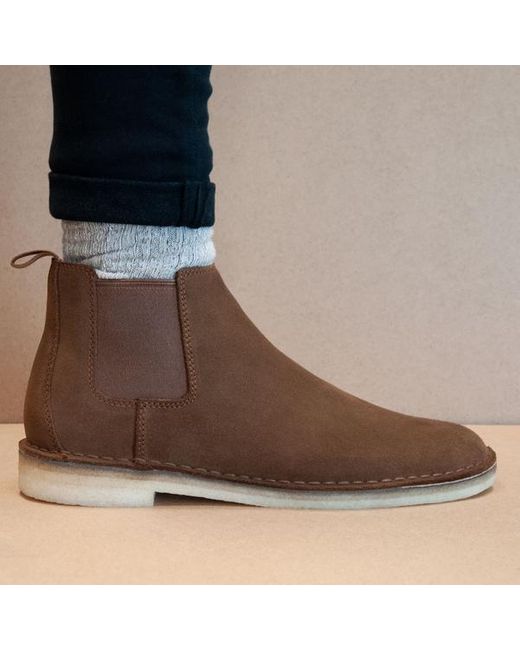 clarks cola suede