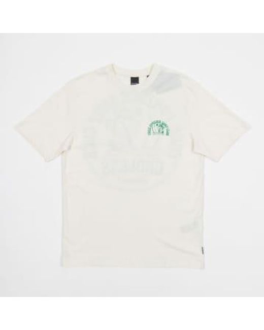 Only & Sons White Surf Club T-shirt for men