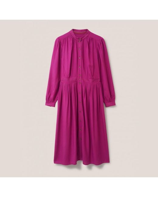 White Stuff Mirabel Eco Vero Midi Dress in Purple | Lyst