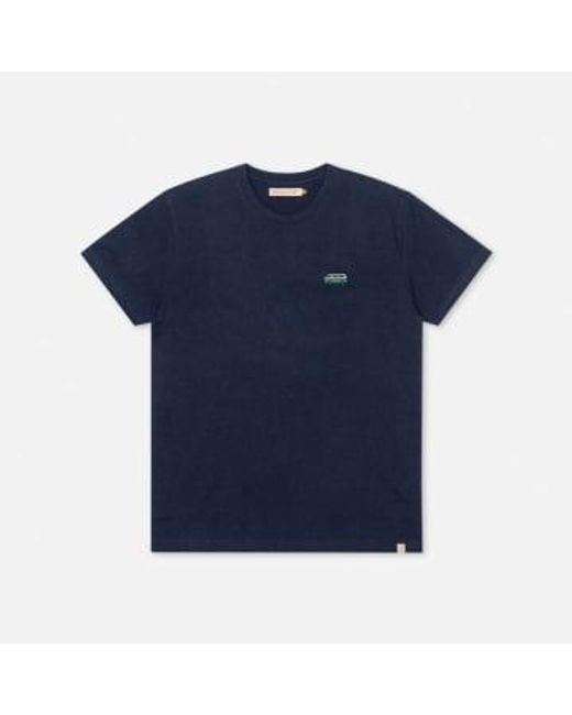 Melange Regular T Shirt di Revolution in Blue da Uomo