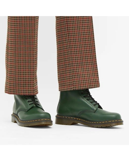 Dr. Martens Multicolor 1460 Smooth Leather Green Boots for men