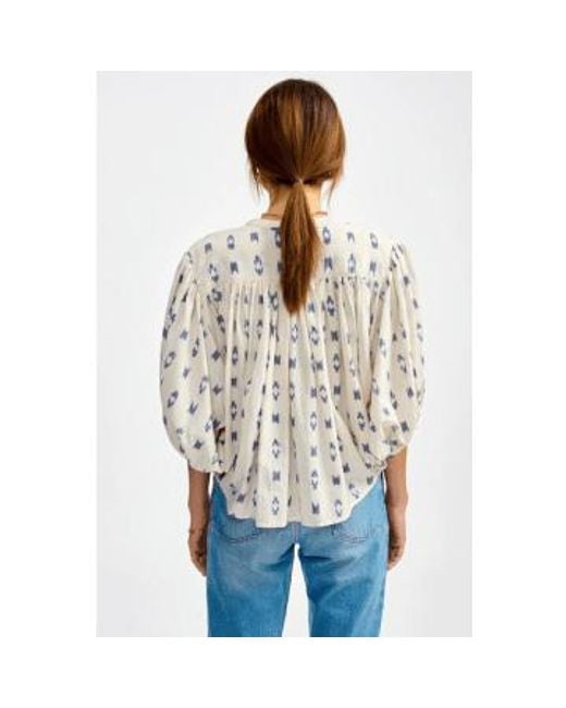 Bellerose White Ink Combo A Bluse