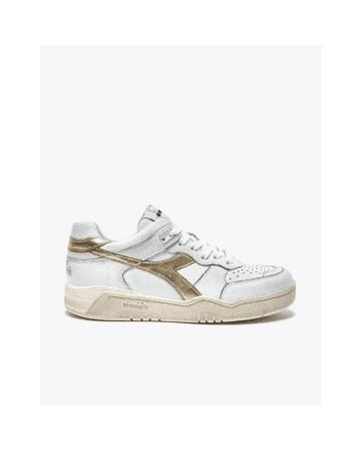 Diadora B.560 Laminated Trainers gold 3.5 in White for Men Lyst