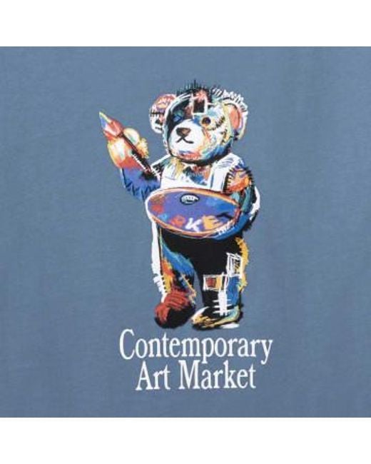 Art Bear T Shirt di Market in Blue da Uomo