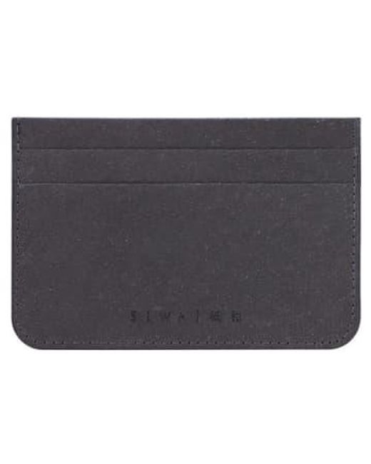 Siwa White Minimalistic Card Case Made Of Japanese Noaron Paper Soft Grey/beige/soft for men
