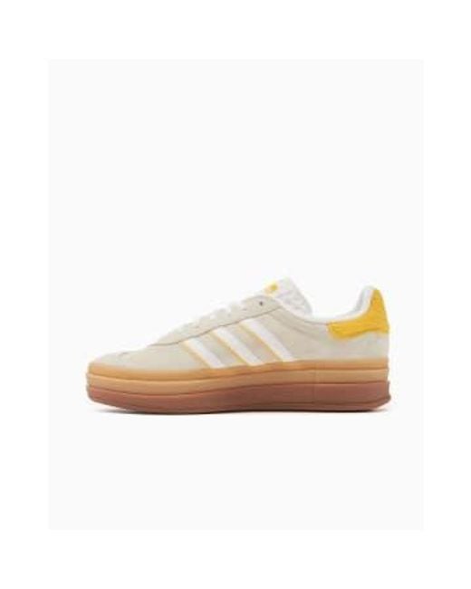 Gazelle Bold Ih9929 Ivory Footwear Bold Gold di Adidas in White da Uomo