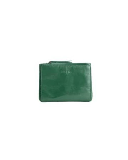 Nat & Nin Green Wallet Soly Cedar Leather