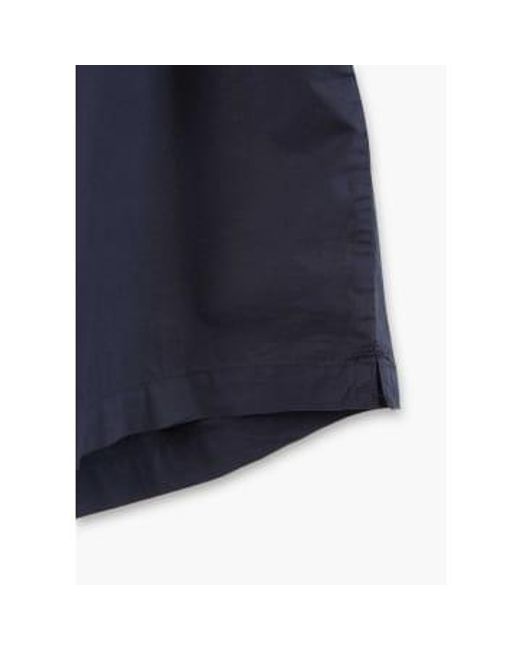 C P Company Blue S Popeline Short Sleeved Shirt for men